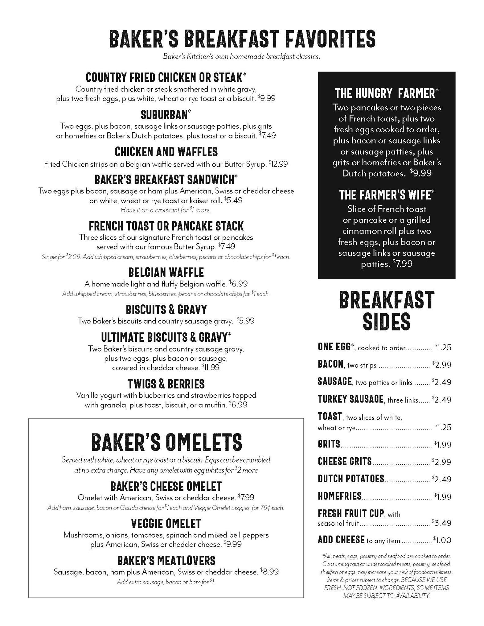 Baker's Kitchen Restaurant & Bakery Restaurants, Food & Beverages